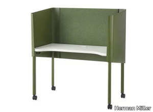 OE1 NOOK - Office desk with sound absorbing screens _ Herman Miller