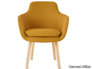 SAIBA - Upholstered fabric easy chair with armrests _ Herman Miller