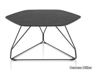 POLYGON WIRE - Hexagonal metal coffee table _ Herman Miller