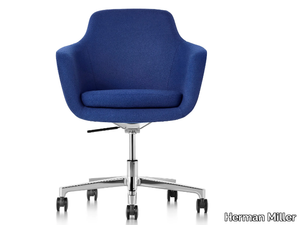 SAIBA - Swivel fabric office chair with castors _ Herman Miller