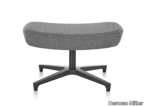 SAIBA - With 4-spoke base fabric footstool _ Herman Miller