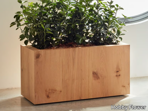 TAMMI - Rectangular oak planter _ Hobby Flower