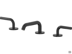 BRERA RR392 - 3 hole washbasin tap with automatic pop-up waste _ IB