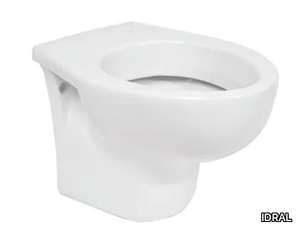 EASY 10266 - Wall-hung ceramic toilet _ IDRAL