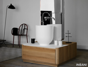 ORIGIN - Single wooden vanity unit with drawers _ INBANI