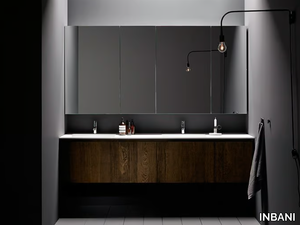 STRATO - Sectional wooden vanity unit with doors _ INBANI