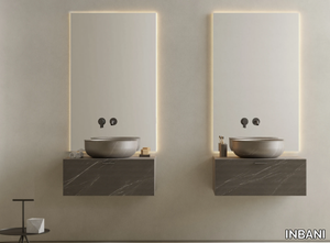 GRATE - Wall-mounted marble vanity unit _ INBANI