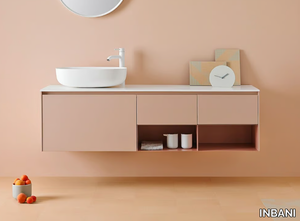 STRATO V - Wooden vanity unit with drawers _ INBANI