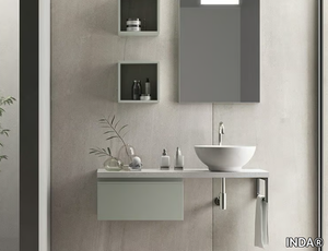 EASY - Laminate bathroom cabinet / vanity unit _ INDA®