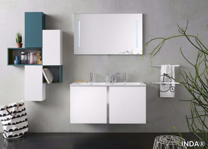 BRAVO - Laminate bathroom cabinet / vanity unit _ INDA®