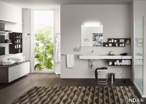 PERFETTO+ - Composition 2 - Bathroom cabinet / vanity unit _ INDA®