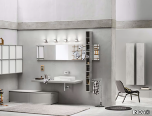 PROGETTO+ - Composition 2 - Bathroom cabinet / vanity unit _ INDA®