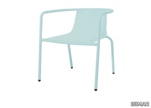 CADIZ - Garden aluminium easy chair with armrests _ ISIMAR