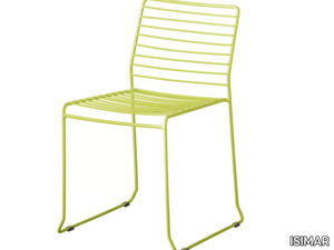 TARIFA - Stackable galvanized steel garden chair _ ISIMAR