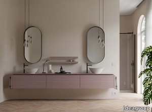 DOLCEVITA 02 - Vanity unit with integrated washbasin _ Ideagroup