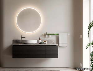 DOLCEVITA 05 - Wall-mounted vanity unit with mirror _ Ideagroup