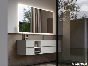 NYÙ 02 - Vanity unit with drawers with mirror _ Ideagroup