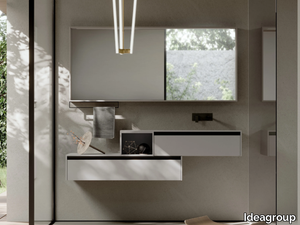 SENSE 05 - Single vanity unit with drawers _ Ideagroup