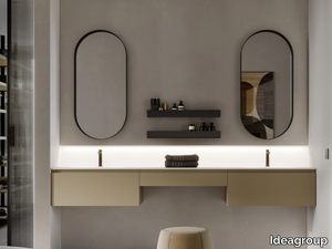 MY TIME 09 - Double wall-mounted vanity unit with drawers _ Ideagroup