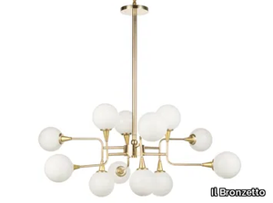 TIMELESS COSMO 01 - LED brass chandelier _ Il Bronzetto