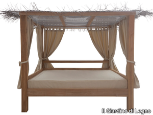 RATIO - Canopy teak garden bed _ Il Giardino di Legno