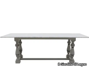 MOZAIC - Rectangular marble dining table _ Il Giardino di Legno