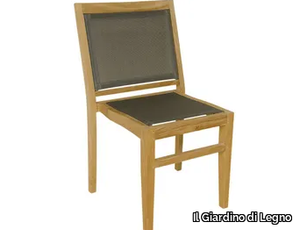 MACAO - Stackable Batyline® garden chair _ Il Giardino di Legno