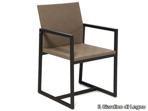 OTTO - Sled base garden chair with armrests _ Il Giardino di Legno