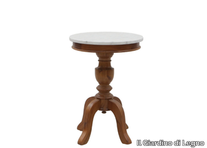 MOZAIC - WALNUT - Round side table _ Il Giardino di Legno