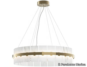 2290 - LED Carrara marble pendant lamp _ Il Paralume Marina