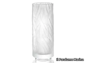 BA817 - Handmade round crystal vase _ Il Paralume Marina