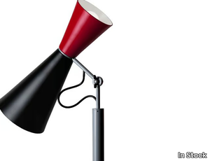 NEMO - PARLIAMENT BLACK & RED - LED adjustable aluminium floor lamp _ In Stock