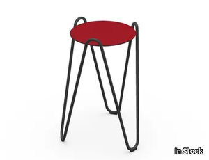 MIDJ - APELLE CHIC - Round tanned leather coffee table _ In Stock