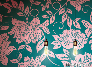 CHRYSAN 2018 - Panoramic wallpaper with floral pattern _ Inkiostro Bianco