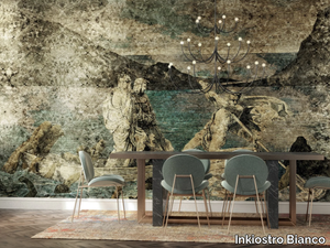 INFERIUS - Landscape gold leaf wallpaper _ Inkiostro Bianco