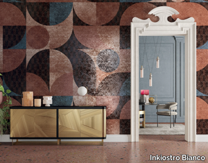 BRAVE - Geometric gold leaf wallpaper _ Inkiostro Bianco