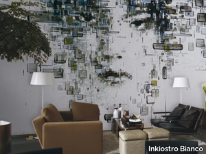 DECODIFICAZIONE 1 - Contemporary style wallpaper _ Inkiostro Bianco