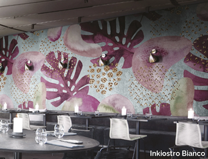 EVOLUTION - Panoramic wallpaper with floral pattern _ Inkiostro Bianco