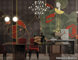 PROPHECY - Panoramic textile effect wallpaper _ Inkiostro Bianco