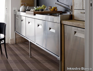 TISSU 2 - Striped floor wallpaper _ Inkiostro Bianco