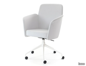 TAIVU MEETING YXL - Swivel trestle-based chair with armrests _ Inno