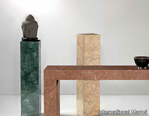 ERMETE - Green Guatemala marble pedestal _ International Marmi