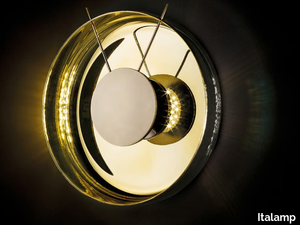 GONG - LED dimmable blown glass wall light _ Italamp