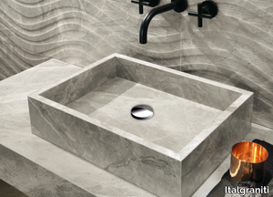 BASIN - Countertop rectangular porcelain stoneware washbasin _ Italgraniti