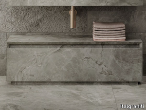 LOFTY - Low floorstanding porcelain stoneware bathroom cabinet _ Italgraniti