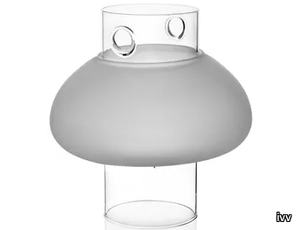 OVERNIGHT - LED cordless Borosilicate glass table lamp _ ivv