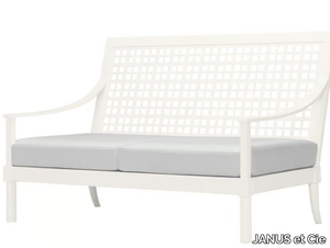 QUADRATL - 2 seater aluminium sofa _ JANUS et Cie