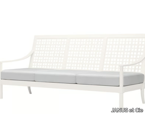 QUADRATL - 3 seater aluminium sofa _ JANUS et Cie