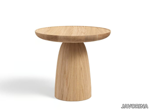 HRÍB - Round wooden side table _ JAVORINA