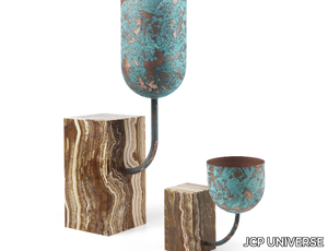 ABORAM - Copper vase and marble base _ JCP UNIVERSE